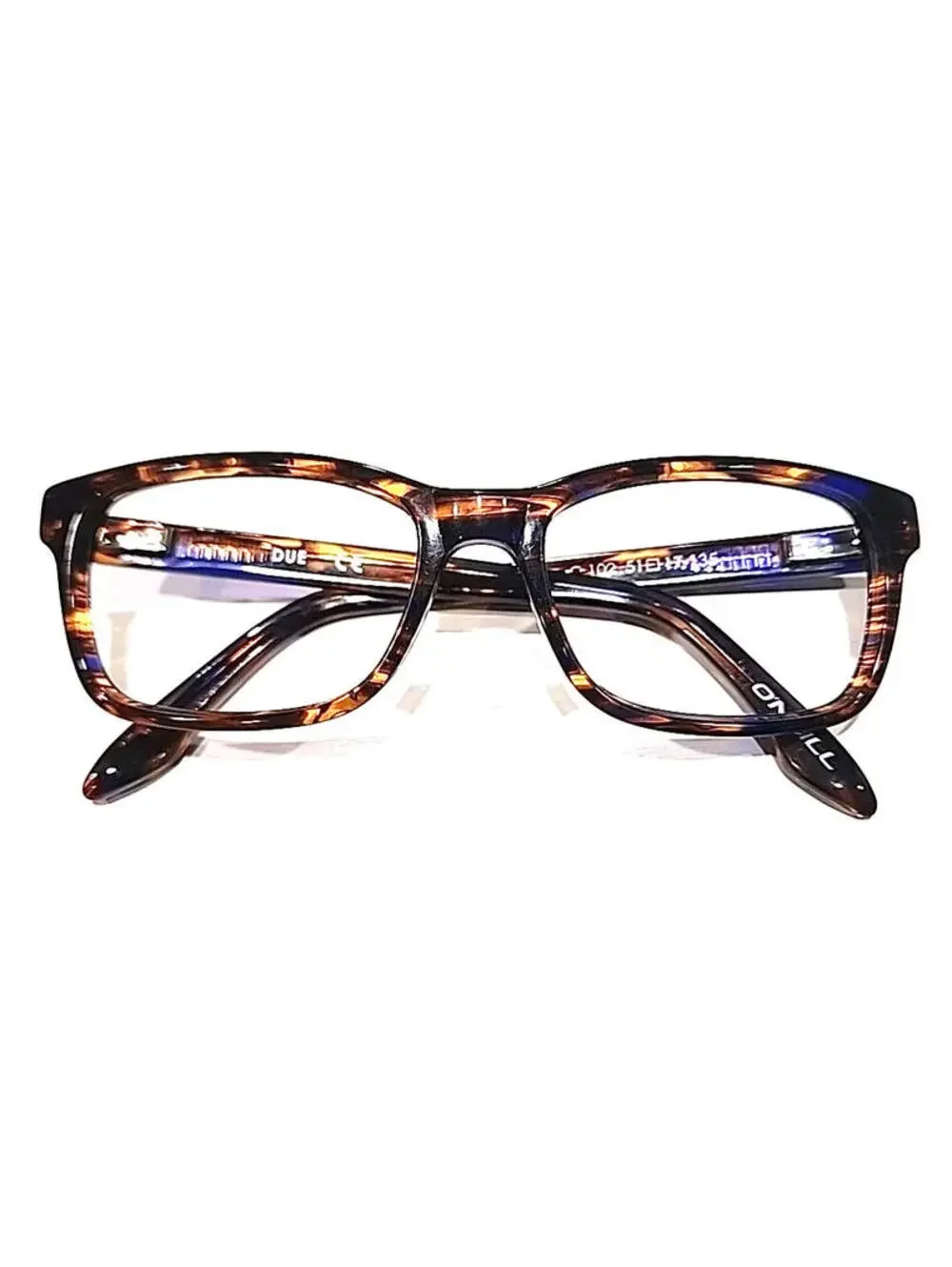 O'Neill Ono Due Brown Purple Rectangle Eyeglasses 51-17 135